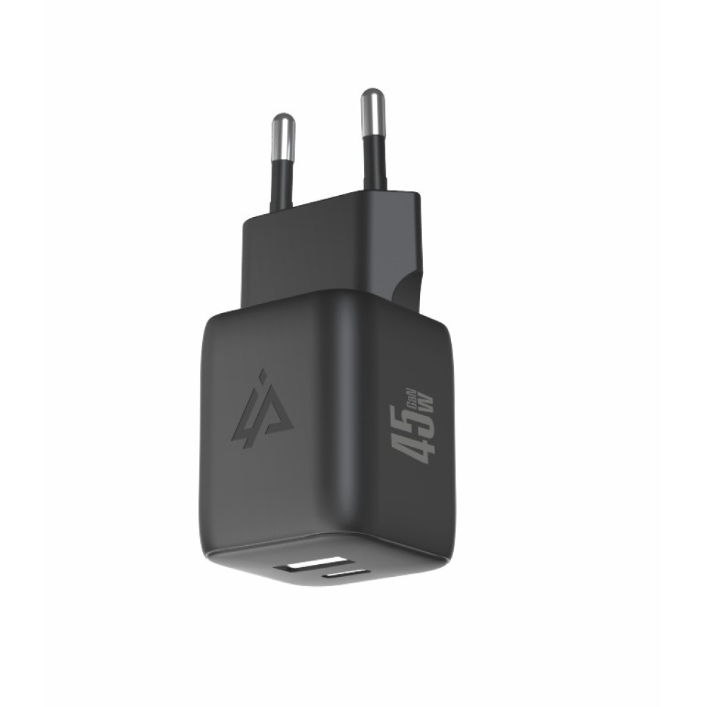 iPEAX GaN hálózati töltő 45 W, 1x USB-C és 1x USB-A - fekete