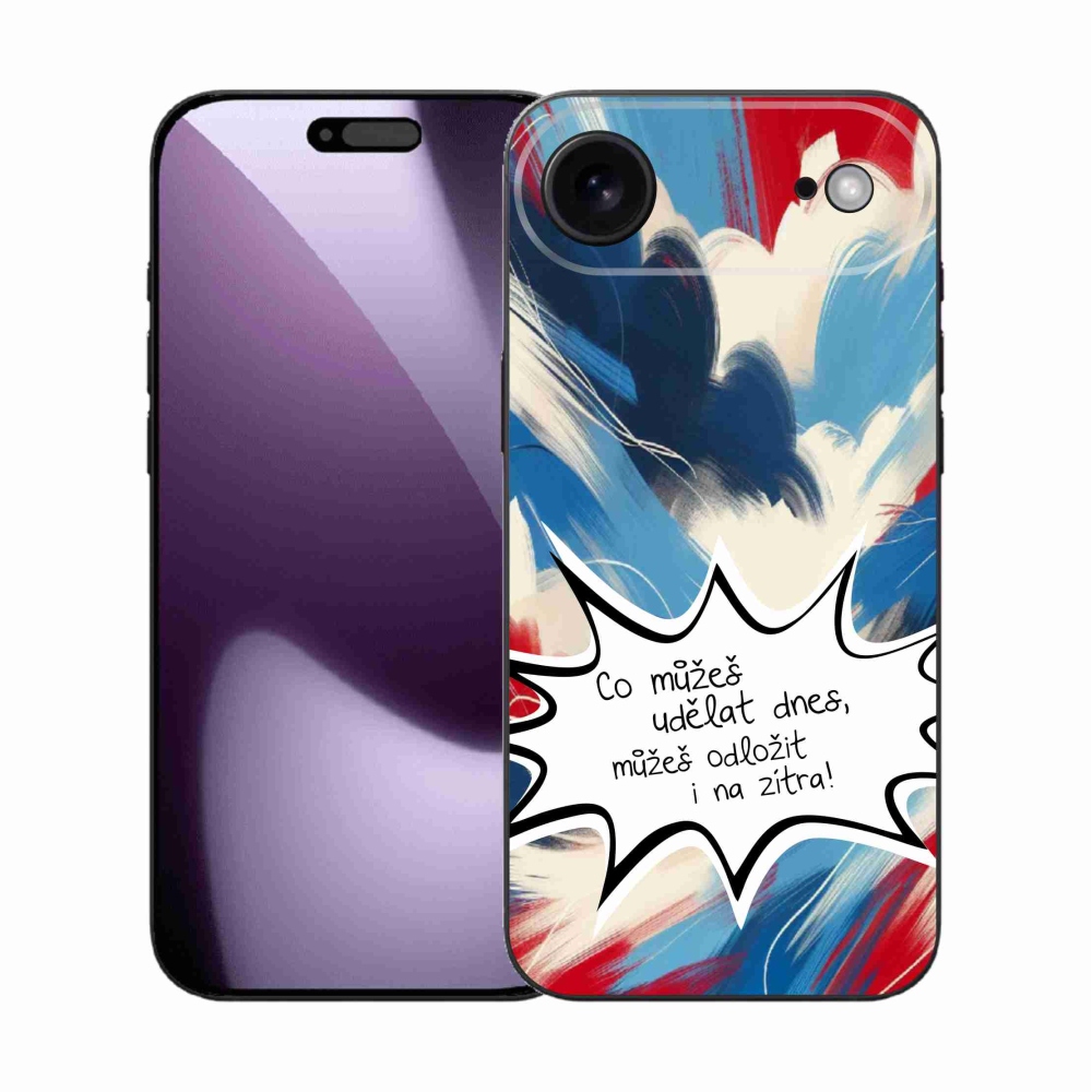 Gél borító mmCase iPhone 17 Air készülékhez - vicces szöveg 9 fehér háttér