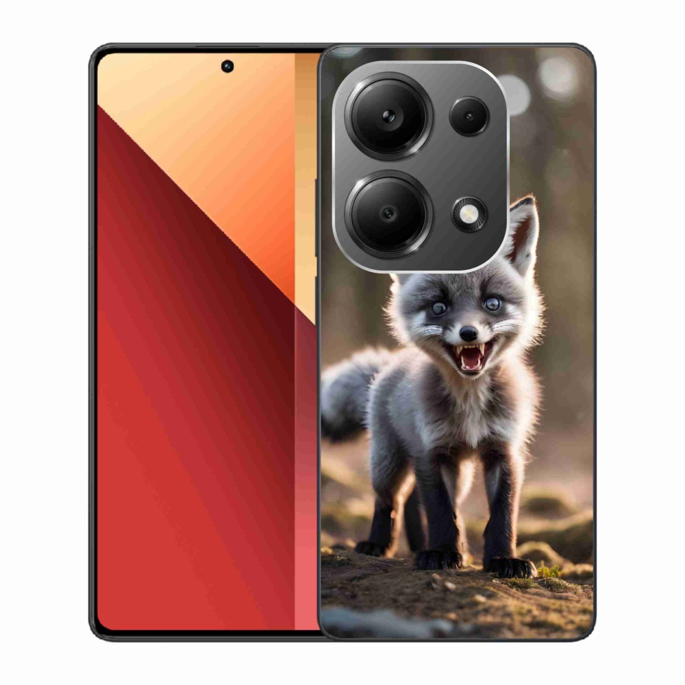 Gél borítás mmCase a Xiaomi Redmi Note 13 Pro 4G/Poco M6 Pro - angry fox számára