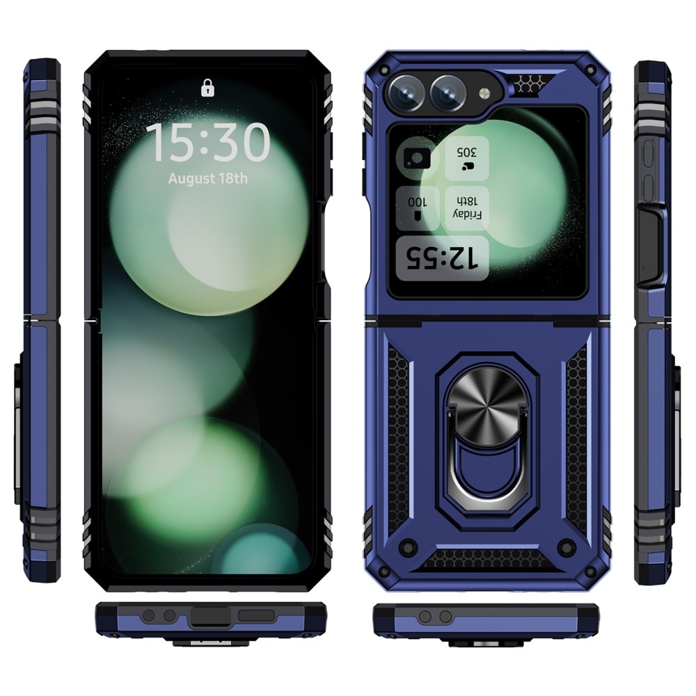 Gyűrűálló borítás Samsung Galaxy Z Flip6 5G / Z Flip7 FE 5G készülékhez - kék