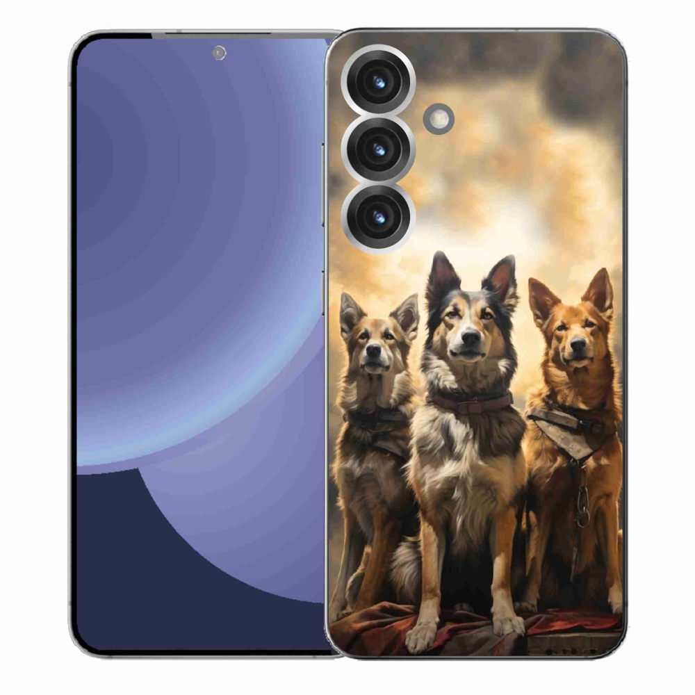 Gél borítás mmCase Samsung Galaxy S25+ - három kutya