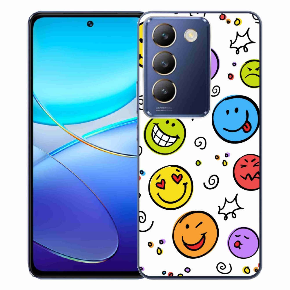Gél borítás mmCase a Vivo V40 SE 4G/5G készülékhez - smiley-k