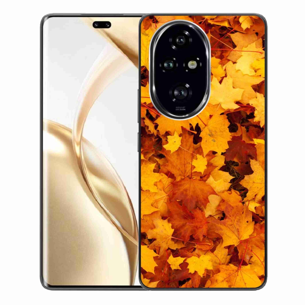 Zselés borítás mmCase a Honor 200 Pro 5G számára - juharlevelek