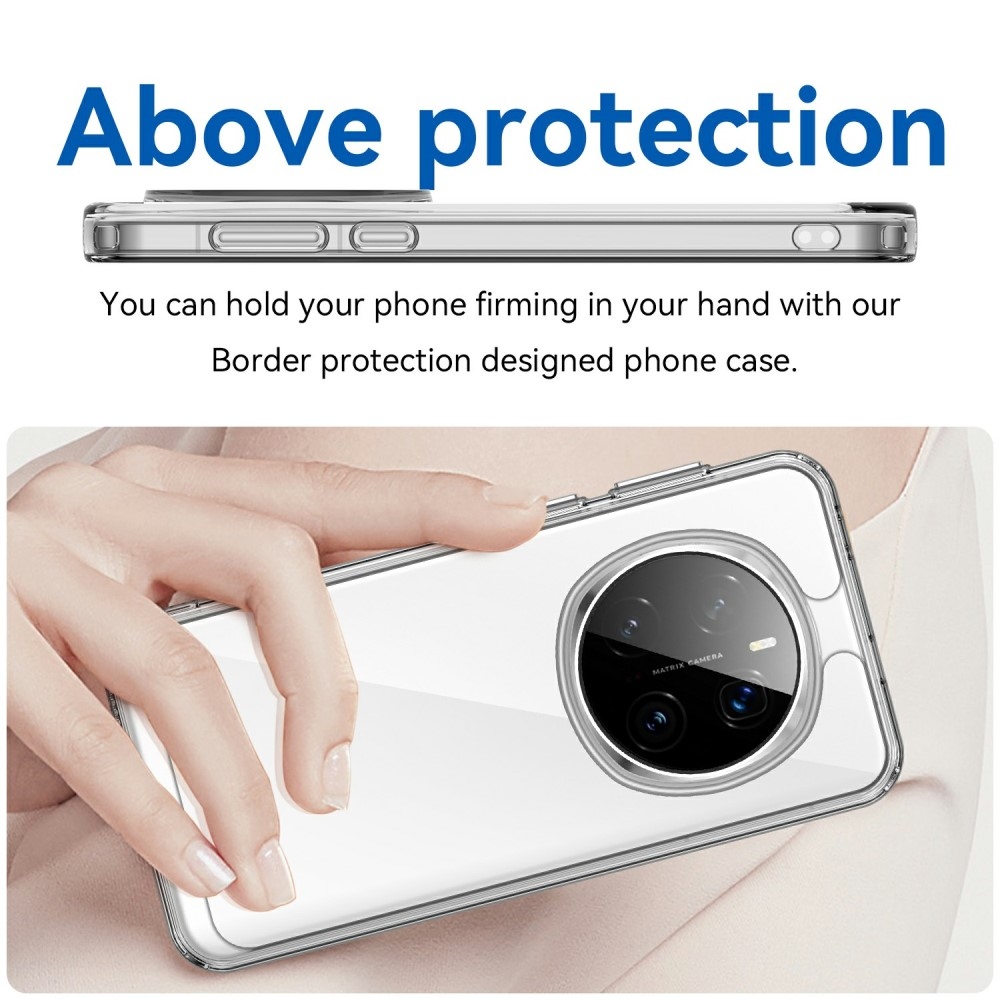 Gél tok kemény hátlappal a Honor Magic 7 Pro 5G számára - átlátszó