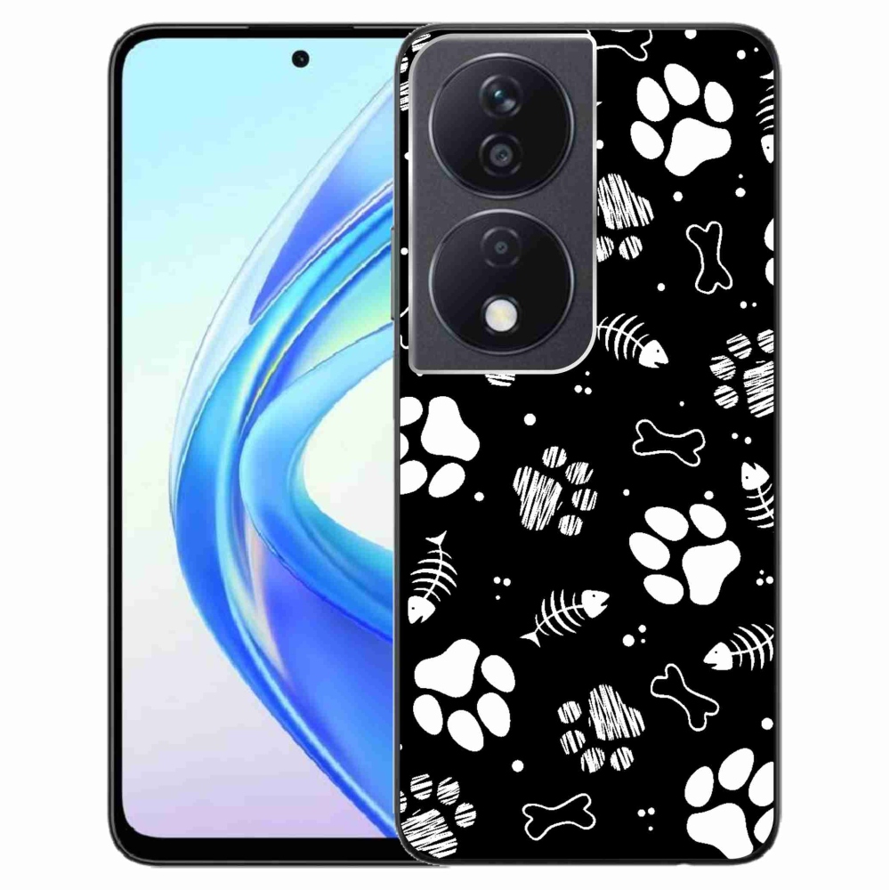 Zselés borítás mmCase a Honor X7b/Honor 90 Smart készülékhez - kutyamancsok