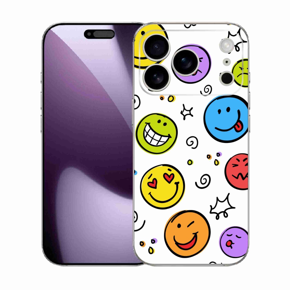 Zselés borítás mmCase iPhone 17 Pro készülékhez - smiley-k