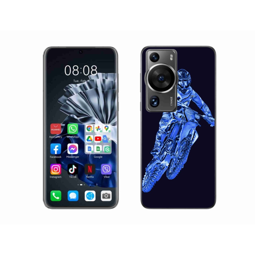 Gél borítás mmCase a Huawei P60 Pro készülékhez - motocross 1