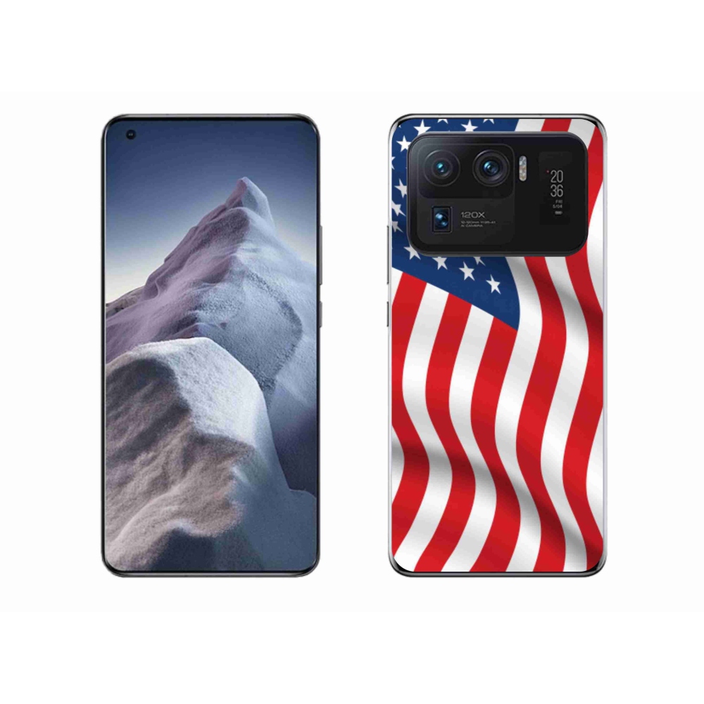 Gél borítás mmCase a Xiaomi Mi 11 Ultra számára - amerikai zászló