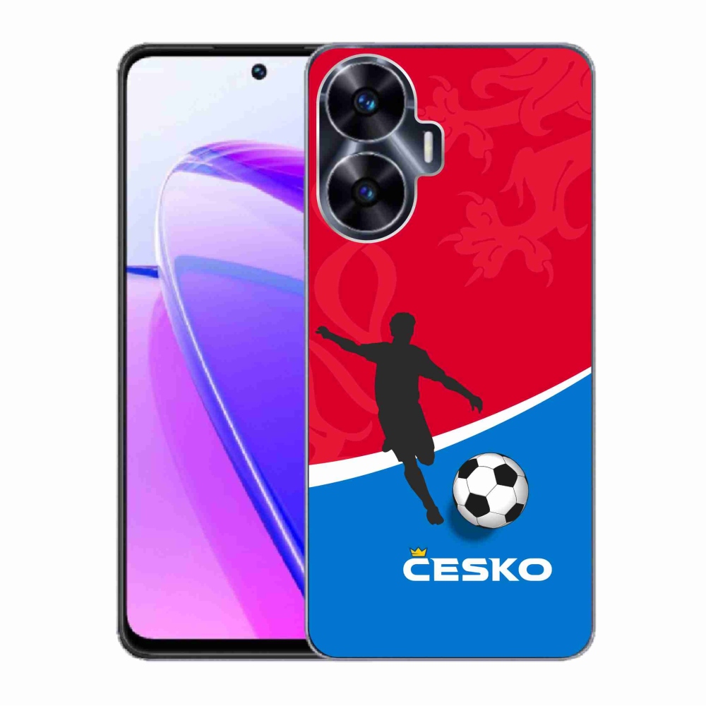 Gél borítás mmCase for Realme C55 - foci Csehország