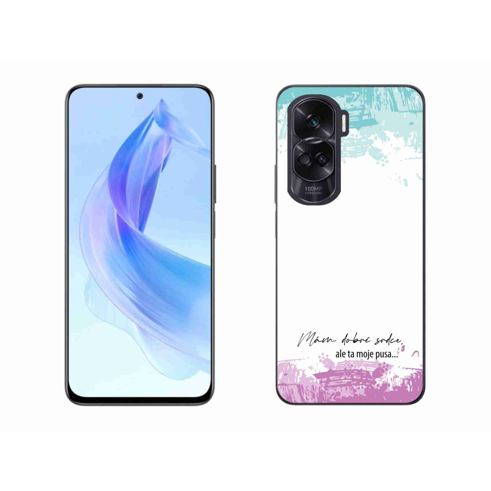 Zselés borító mmCase a Honor 90 Lite készülékhez - vicces szöveg 3 fehér háttérrel