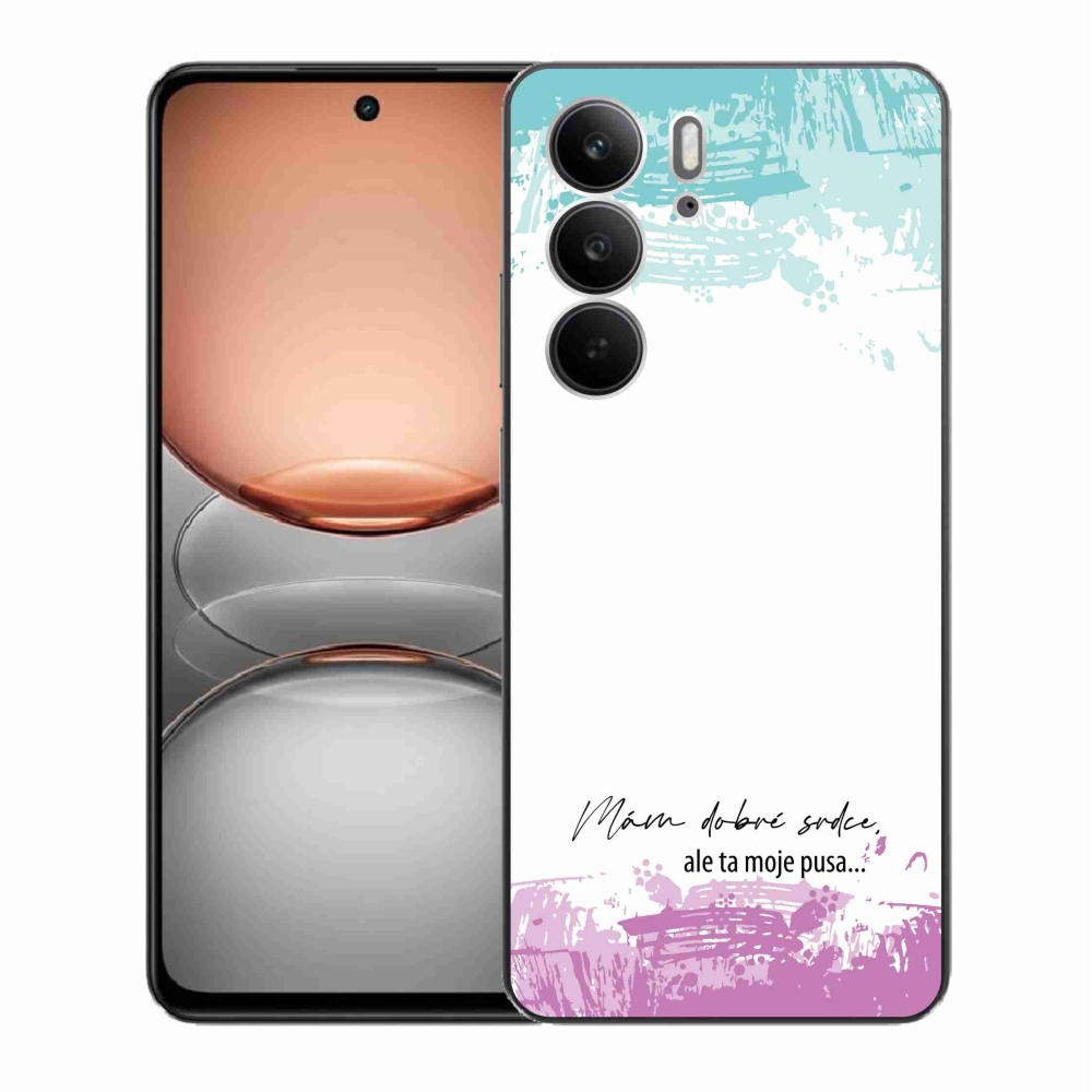 Gél borító mmCase a Realme C75 készülékhez - vicces szöveg 3 fehér háttér