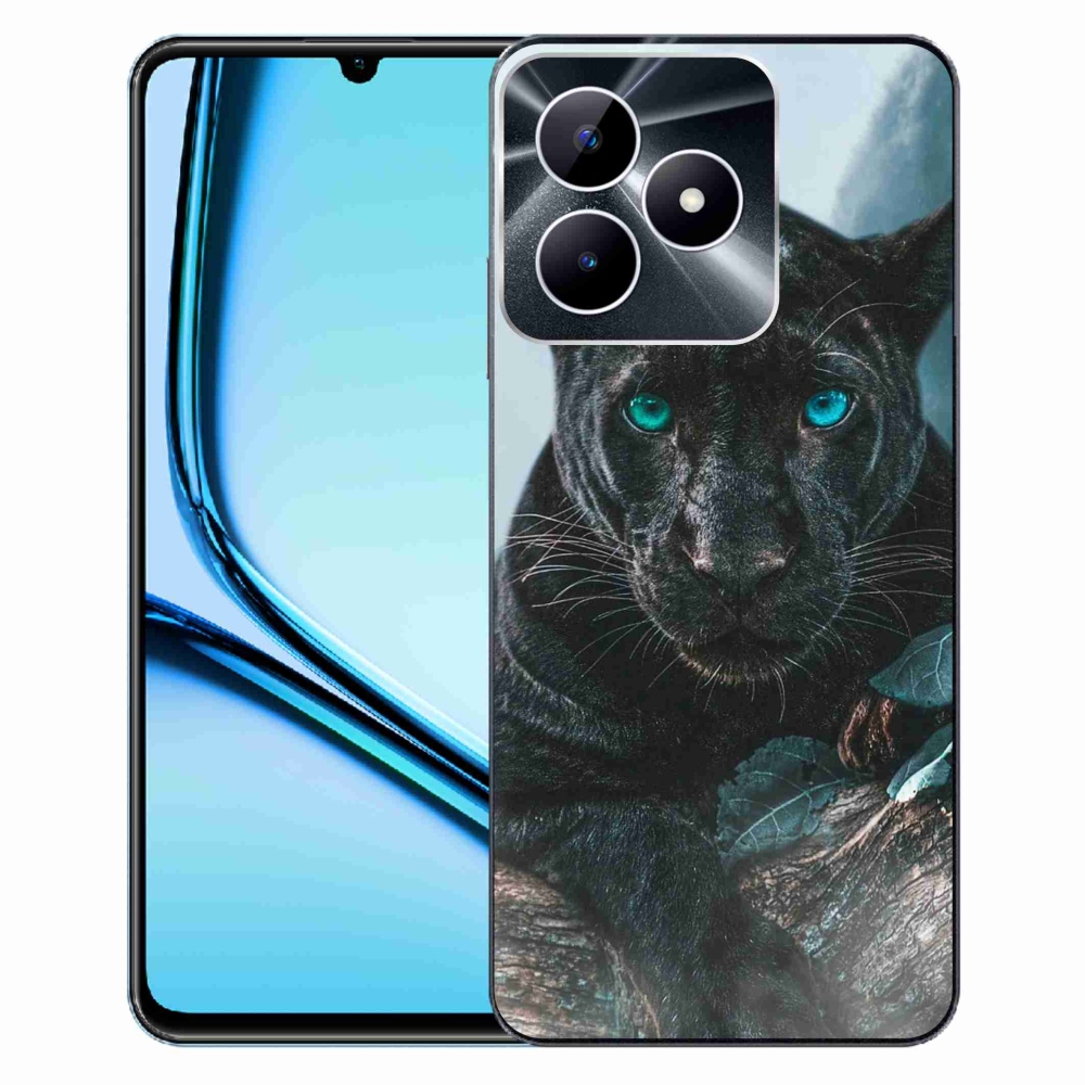 Zselés borítás mmCase a Realme Note 50 készülékhez - fekete párduc