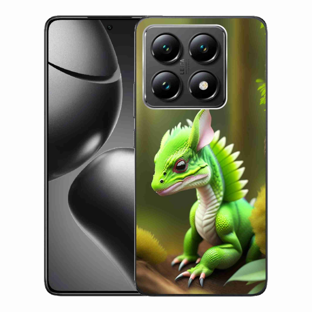 Gél borítás mmCase a Xiaomi 14T-hez - zöld sárkány