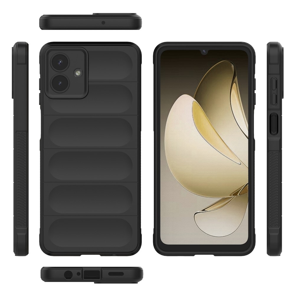 Rugg tartós zselés tok Samsung Galaxy A07 4G készülékhez - fekete