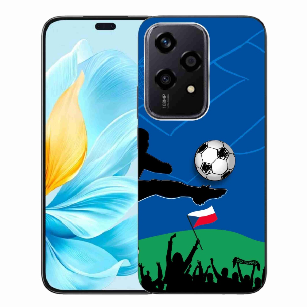 Gél borítás mmCase a Honor 200 Lite 5G számára - futballszurkolóknak