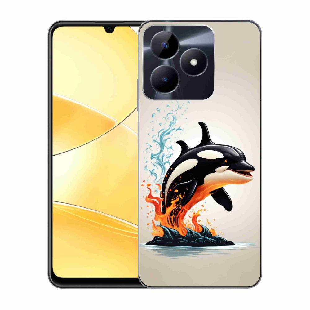 Gél borító mmCase a Realme C51/C53 készülékhez - gyilkos bálna