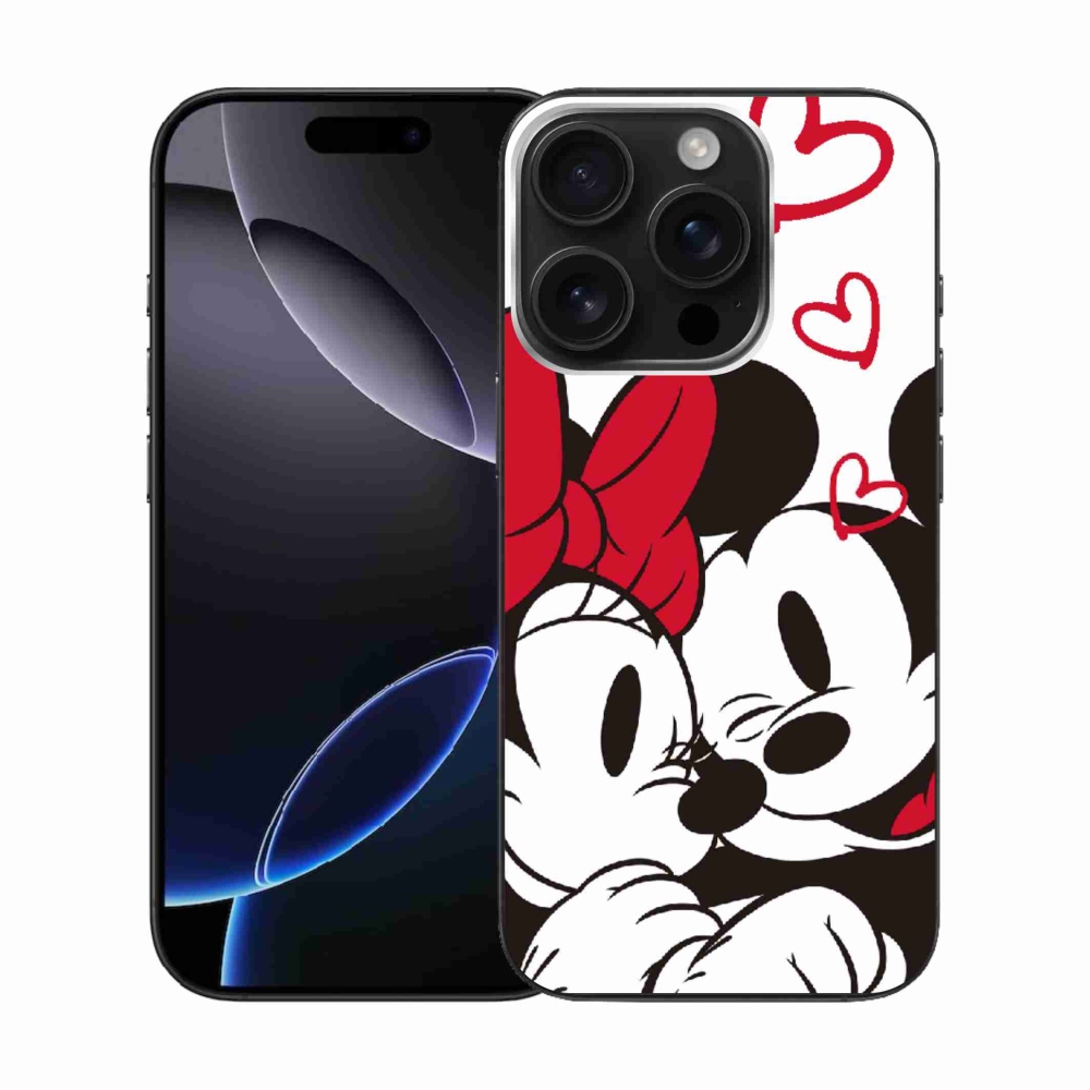 Zselés borítás mmCase iPhone 16 Pro készülékhez - minnie és mickey