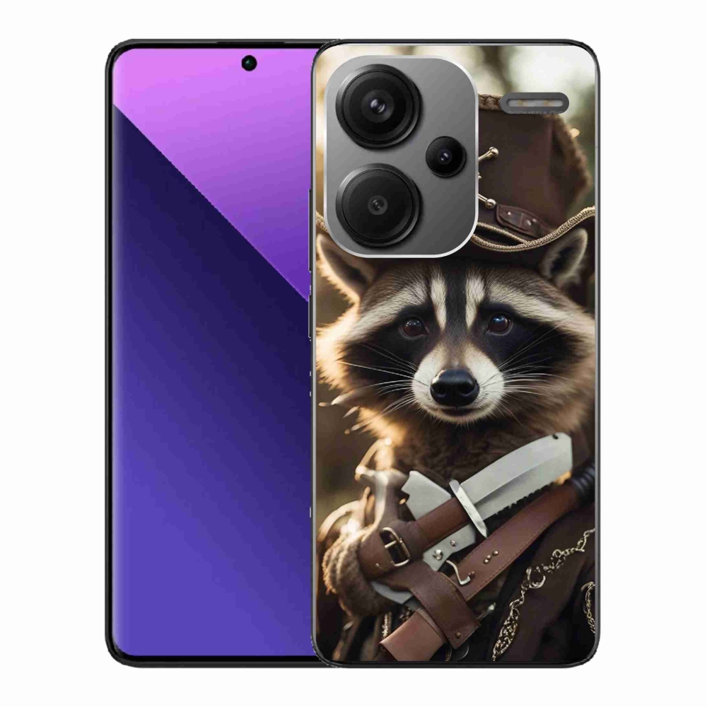 Gél borítás mmCase a Xiaomi Redmi Note 13 Pro+ 5G számára - mosómedve egyenruhában