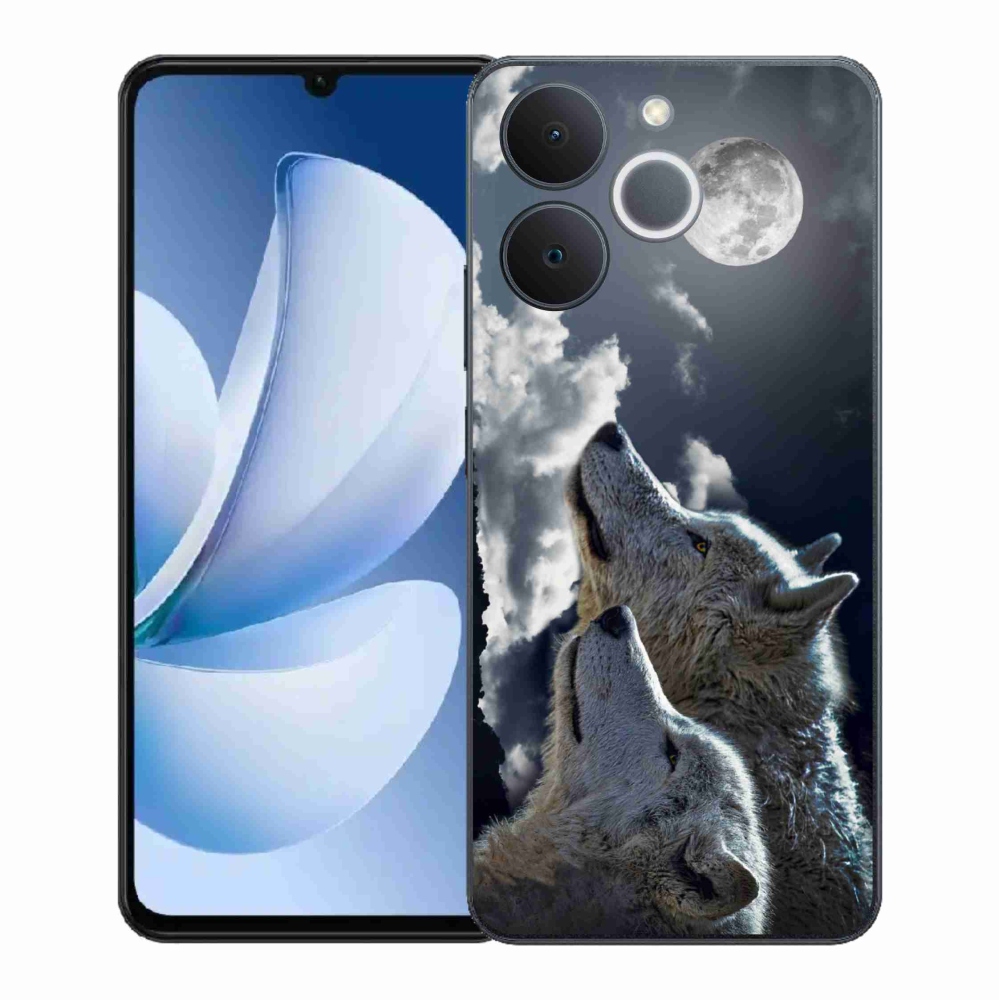 Zselés borítás mmCase a Realme Note 70T-hez - farkasok