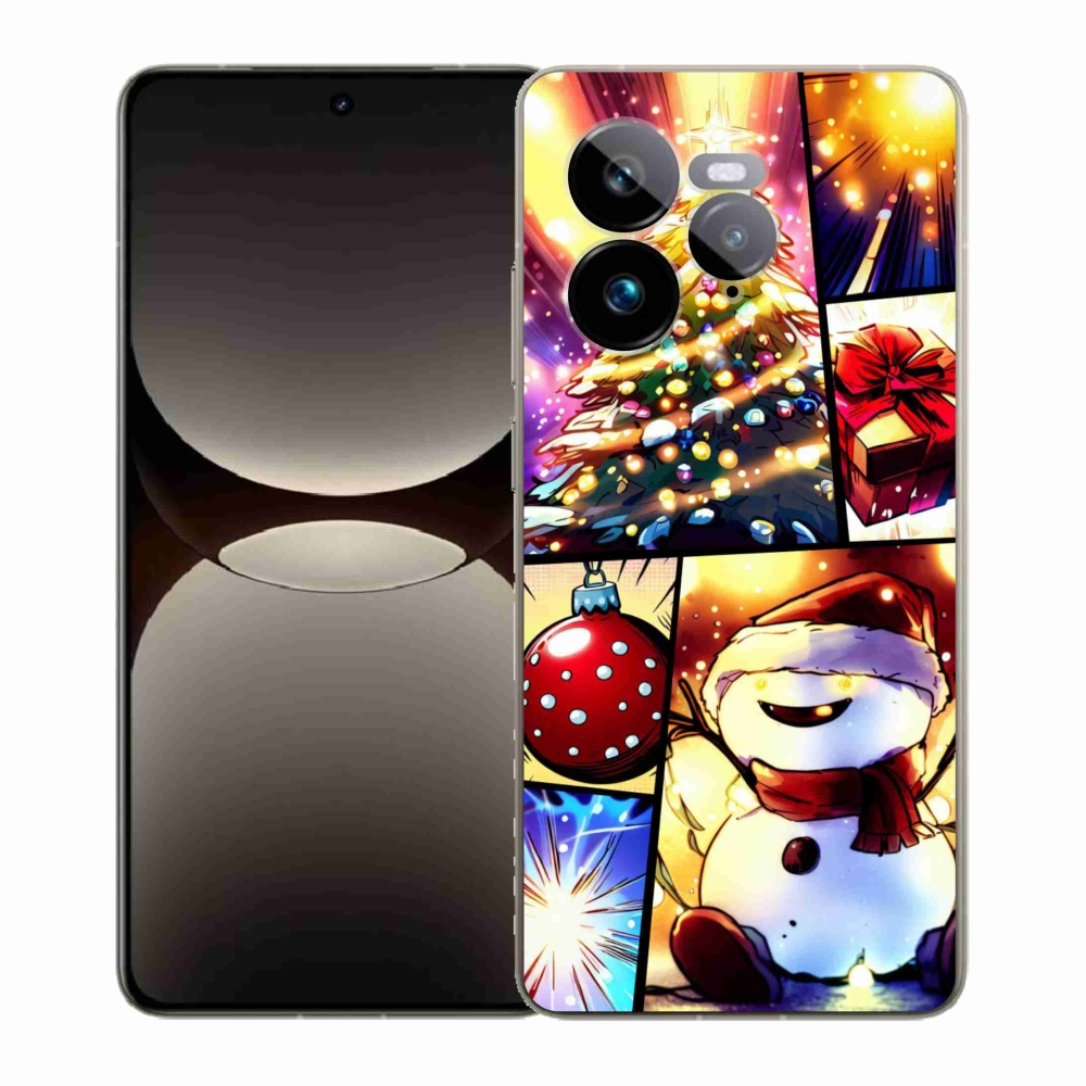 Gél borító mmCase a Realme GT 7 Pro 5G készülékhez - karácsonyi motívumok 1