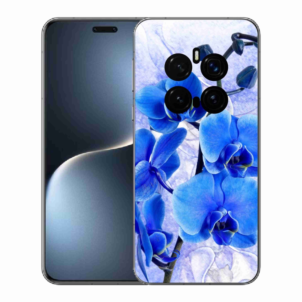 Zselés borítás mmCase a Honor Magic 7 Pro 5G készülékhez - kék virágok