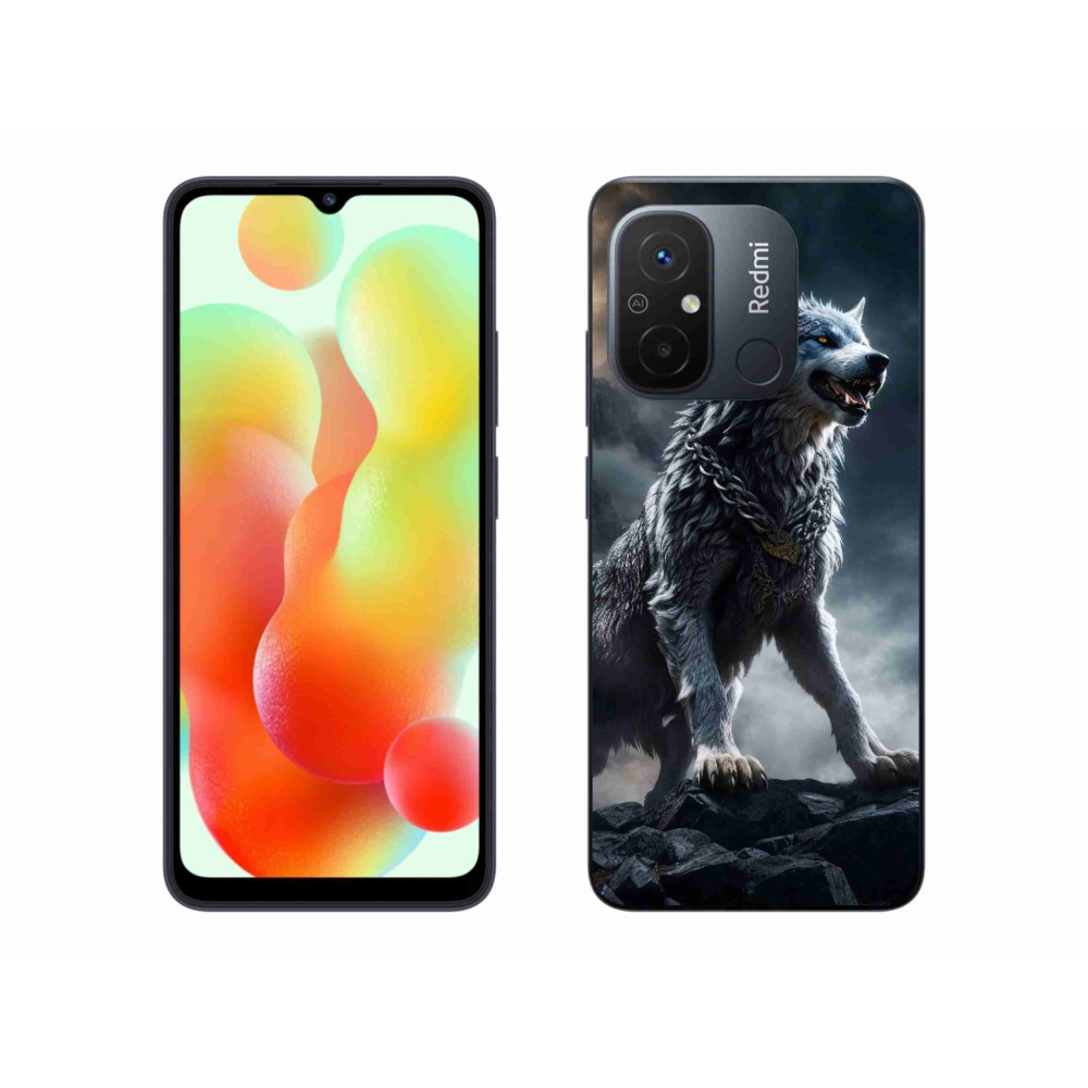 Gél borítás mmCase a Xiaomi Redmi 12C-hez - farkas 1