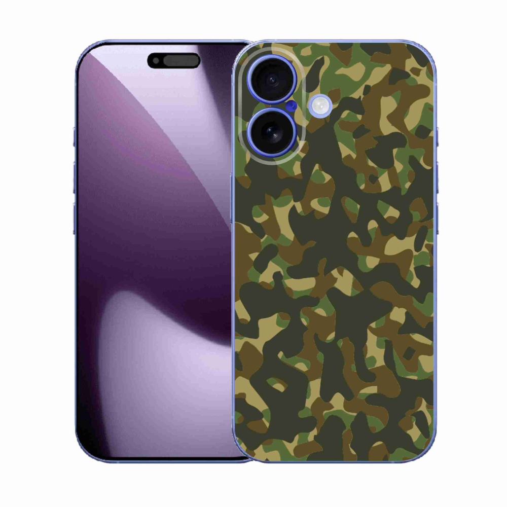 Zselés borítás mmCase iPhone 17 készülékhez - terepszínű minta 1