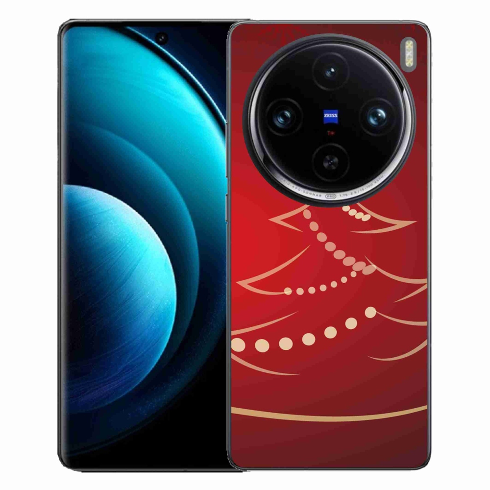 Zselés borítás mmCase a Vivo X100 Pro 5G-hez - karácsonyfa karikatúra