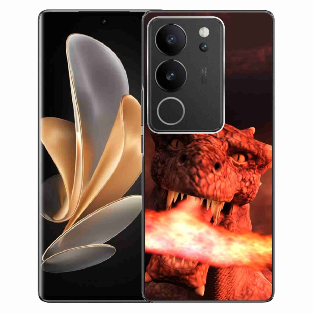 Zselés borítás mmCase a Vivo V29 5G-hez - sárkány