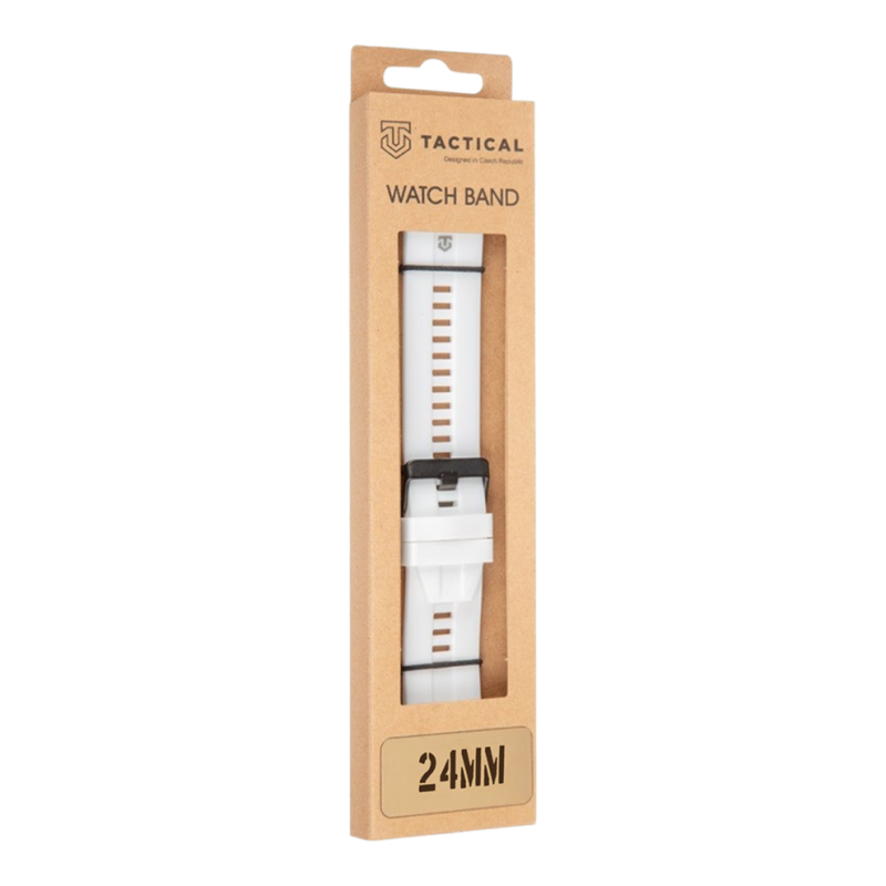 Taktikai gyorskioldó szilikon szíj 24mm Fehér
