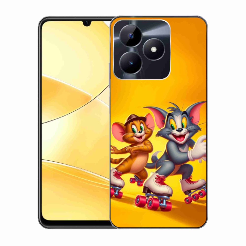 Zselés borító mmCase a Realme C51/C53 készülékhez - tom and jerry