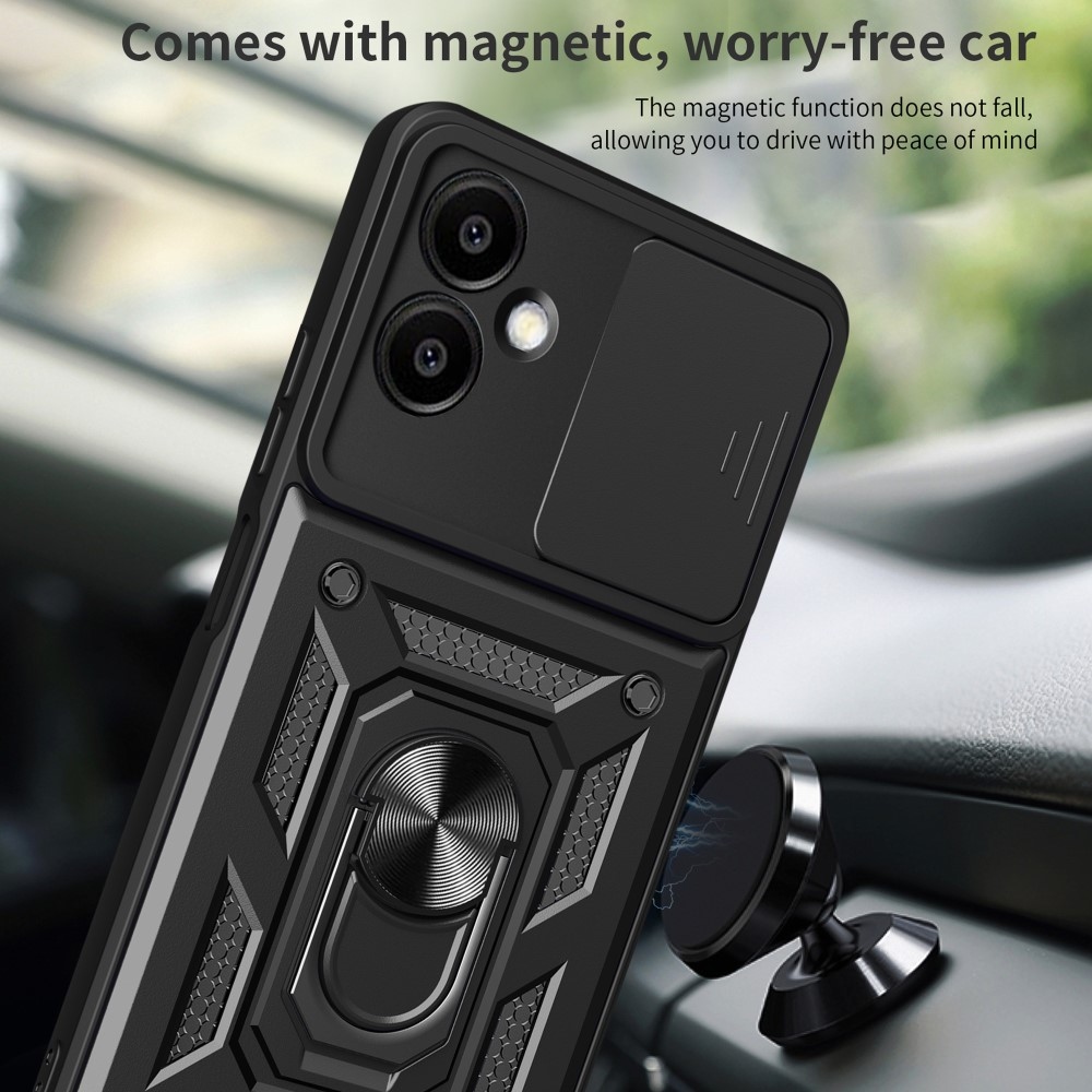 Csúszásálló borítás Samsung Galaxy A06 4G készülékhez - fekete