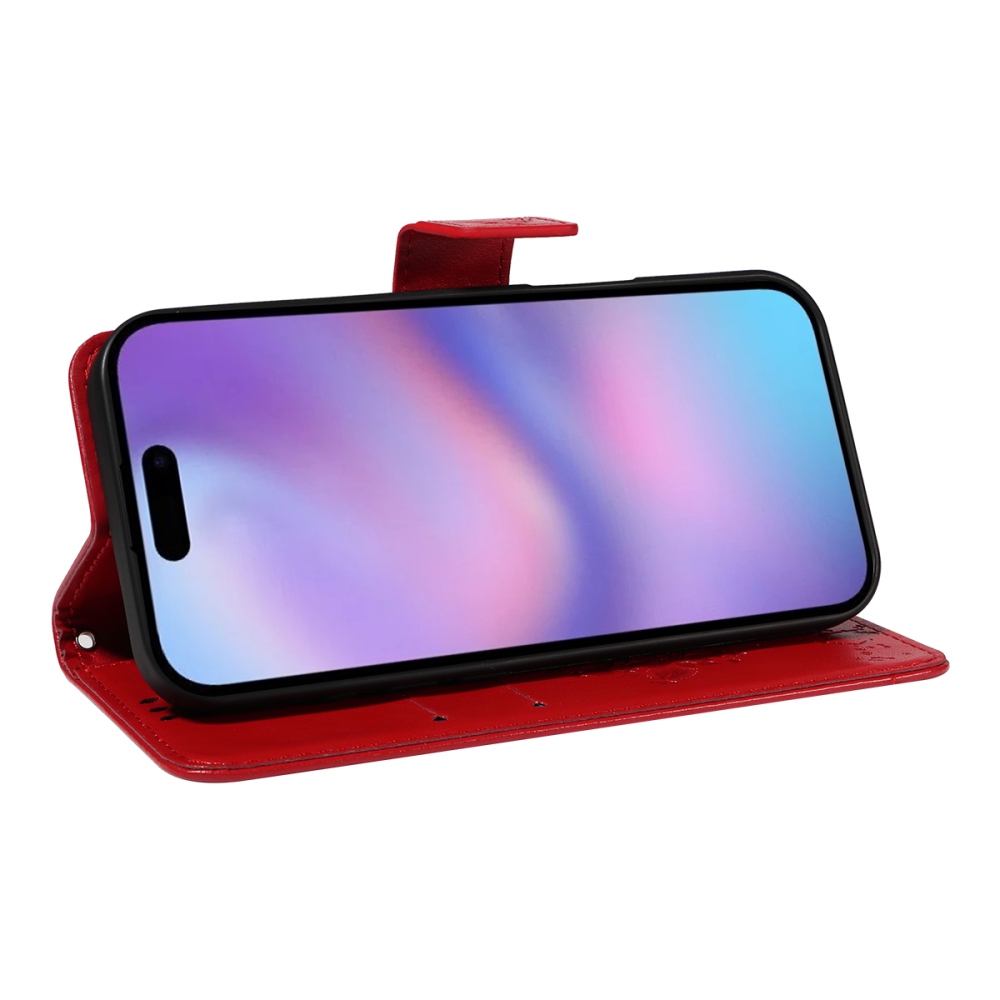 Fák könyvtáska iPhone 17-hez - piros