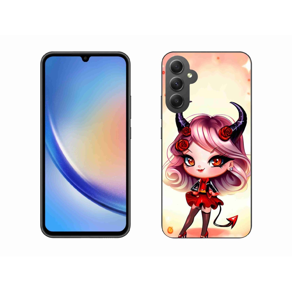 Zselés borítás mmCase Samsung Galaxy A34 5G - rajzfilm ördög