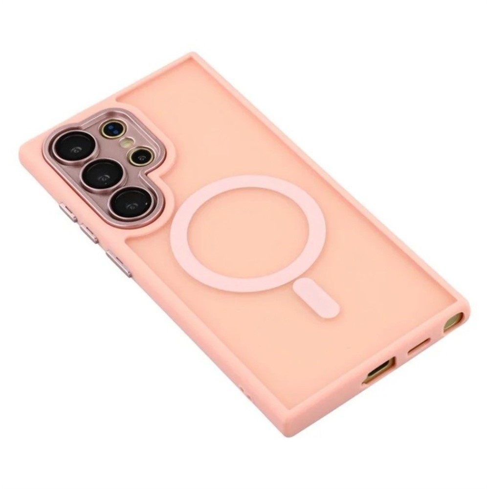 QB tartós borító MagSafe támogatással Samsung Galaxy S26 Ultra készülékhez - rózsaszín