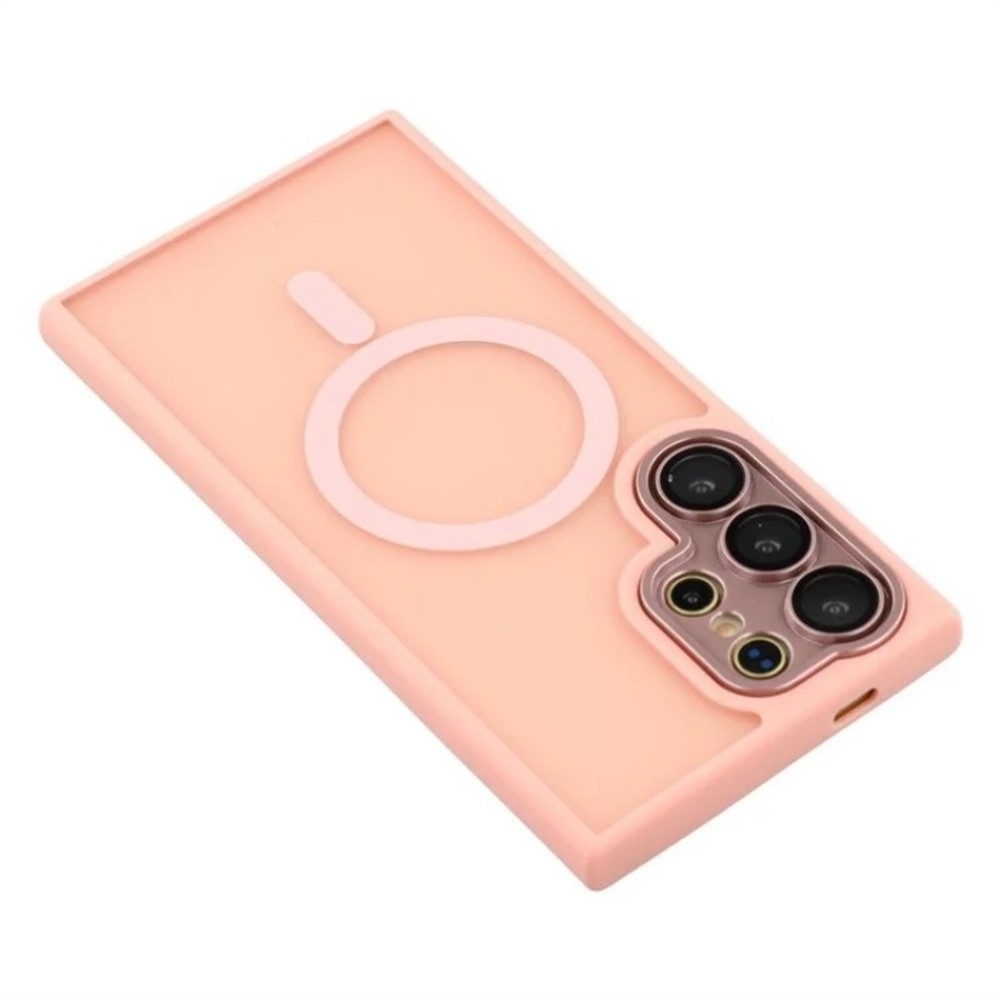 QB tartós borító MagSafe támogatással Samsung Galaxy S26 Ultra készülékhez - rózsaszín