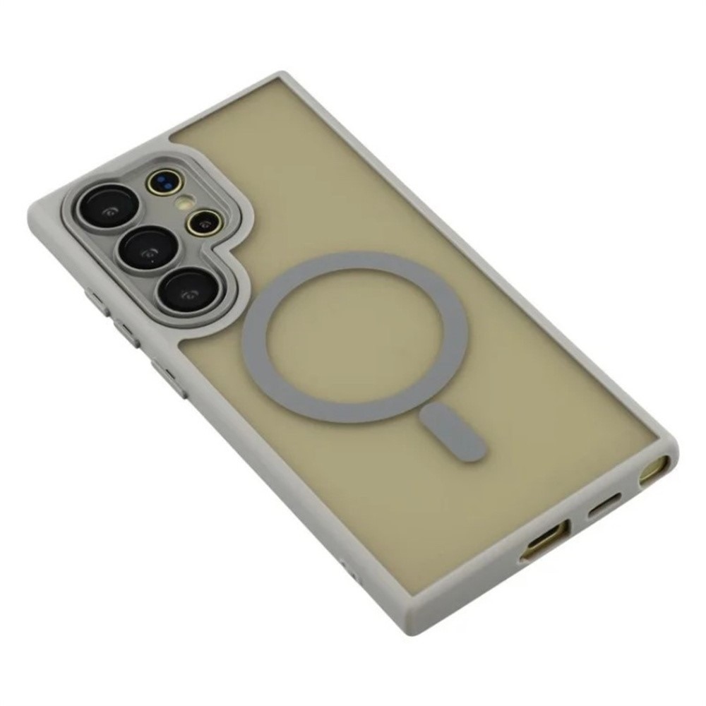 QB tartós borító MagSafe támogatással Samsung Galaxy S26 Ultra készülékhez - szürke