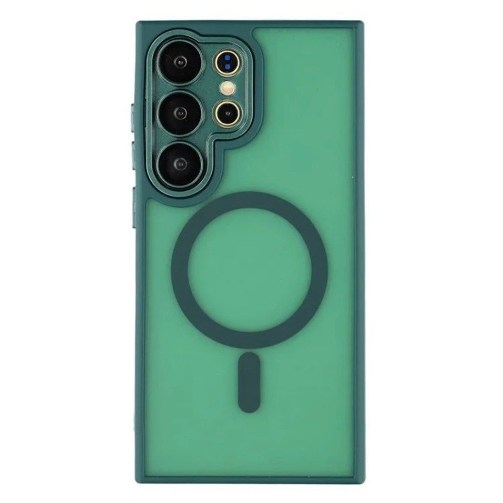 QB tartós borító MagSafe támogatással Samsung Galaxy S26 Ultra készülékhez - zöld