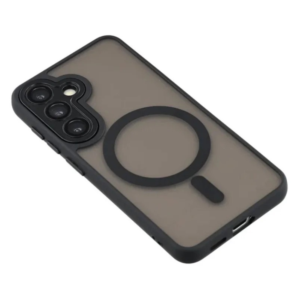 QB1 WLF kemény hátlapos tok MagSafe-vel a Samsung Galaxy S26 FE-hez – fekete