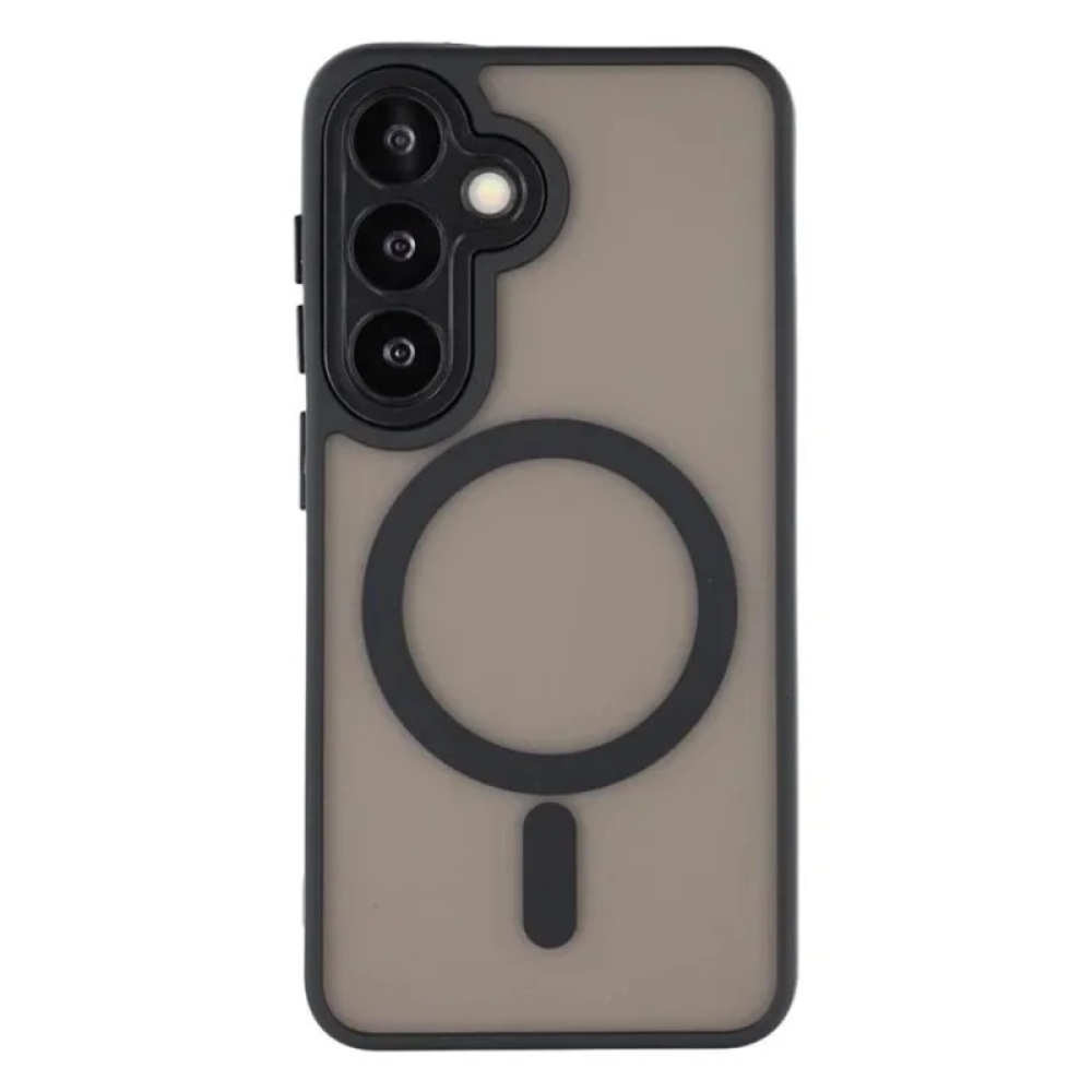 QB1 WLF kemény hátlapos tok MagSafe-vel a Samsung Galaxy S26 FE-hez – fekete