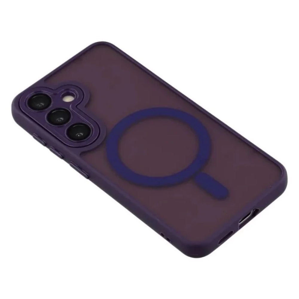 QB1 WLF kemény hátlapos tok MagSafe-szel a Samsung Galaxy S26 FE-hez – lila