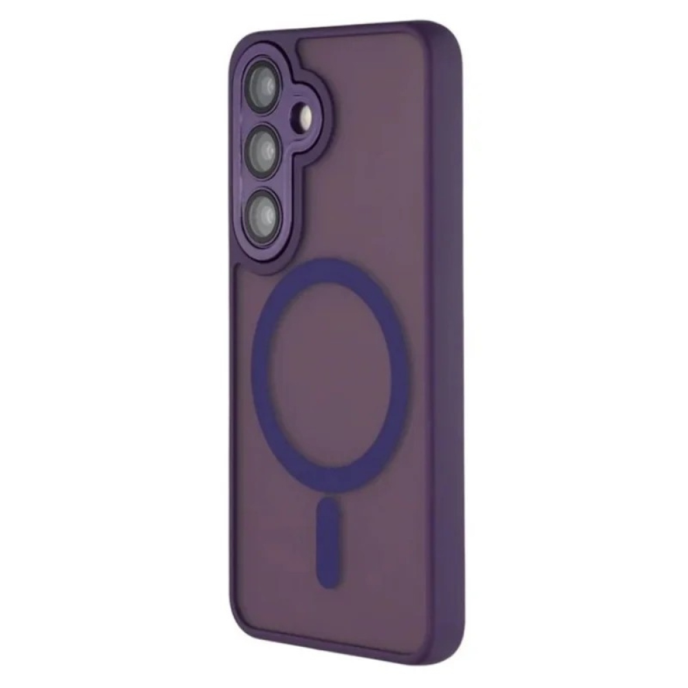 QB1 WLF kemény hátlapos tok MagSafe-szel a Samsung Galaxy S26 FE-hez – lila