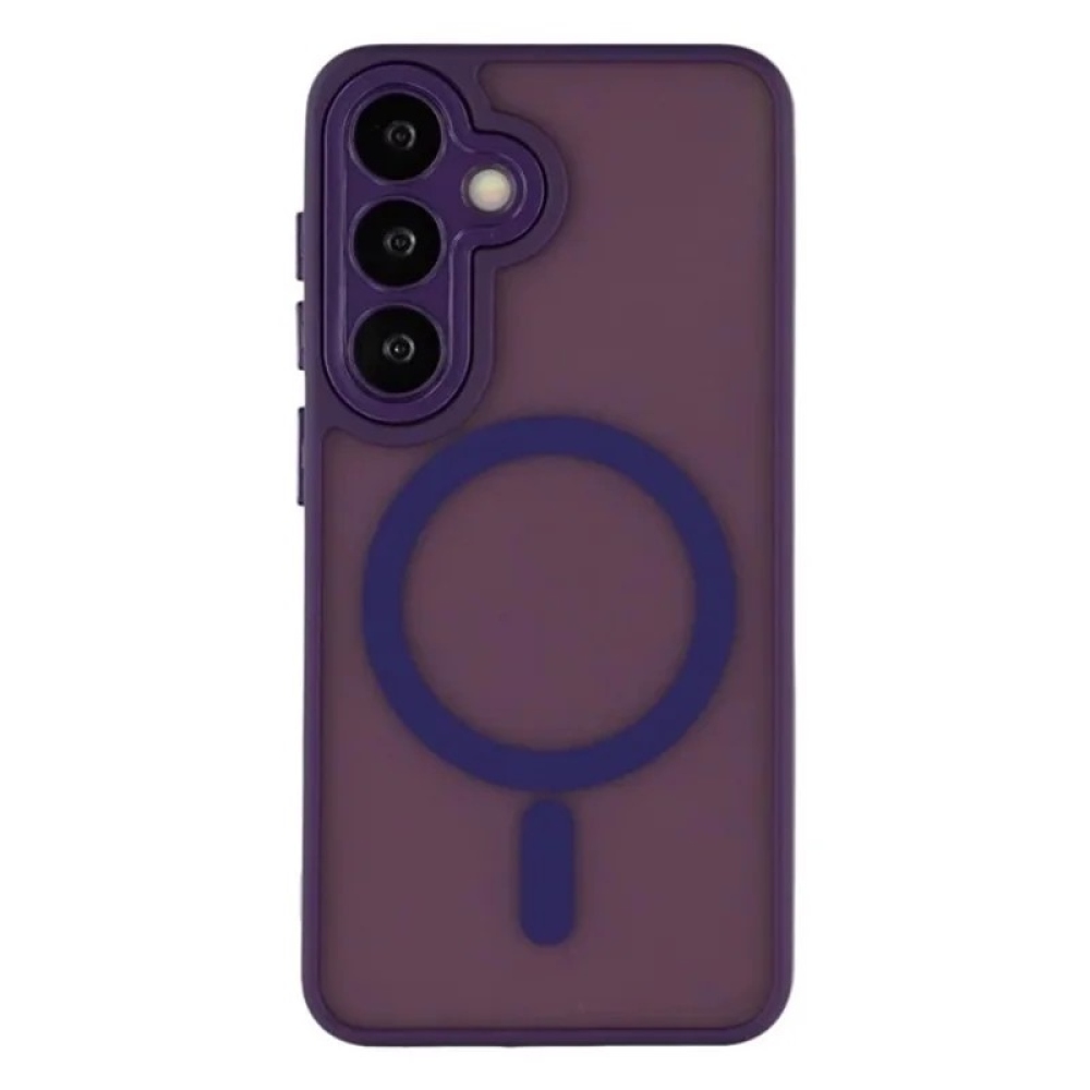 QB1 WLF kemény hátlapos tok MagSafe-szel a Samsung Galaxy S26 FE-hez – lila
