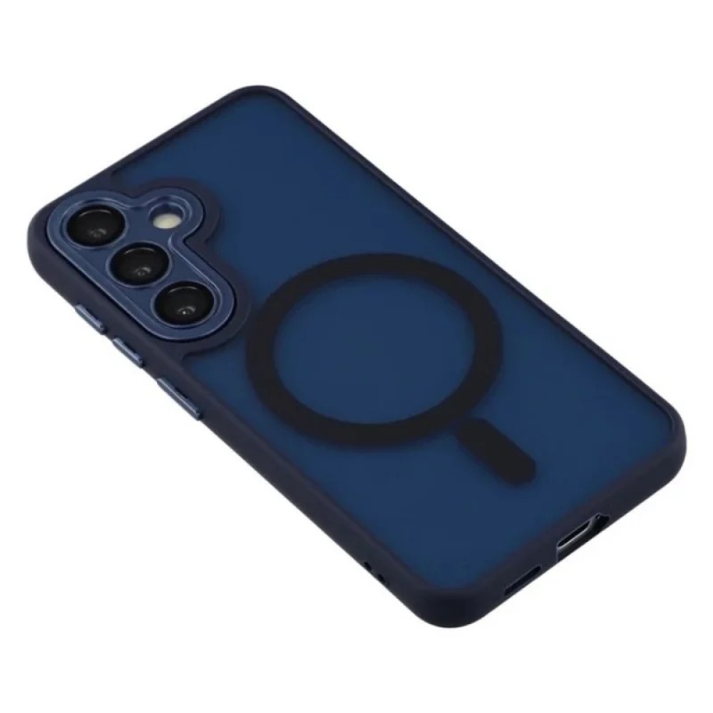 QB1 WLF kemény hátlapos tok MagSafe-vel a Samsung Galaxy S26 FE-hez – kék
