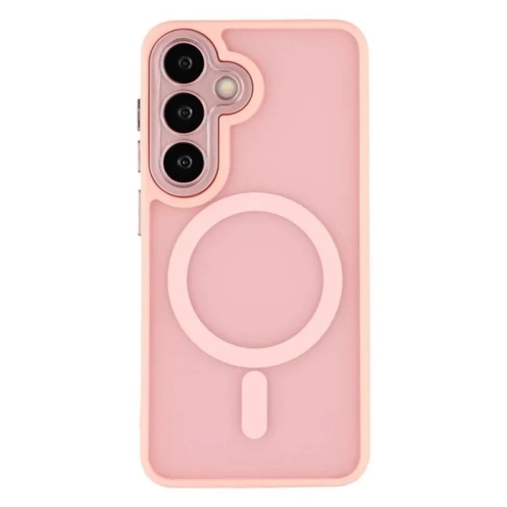 QB1 WLF kemény hátlapos tok MagSafe-vel a Samsung Galaxy S26 FE-hez – rózsaszín