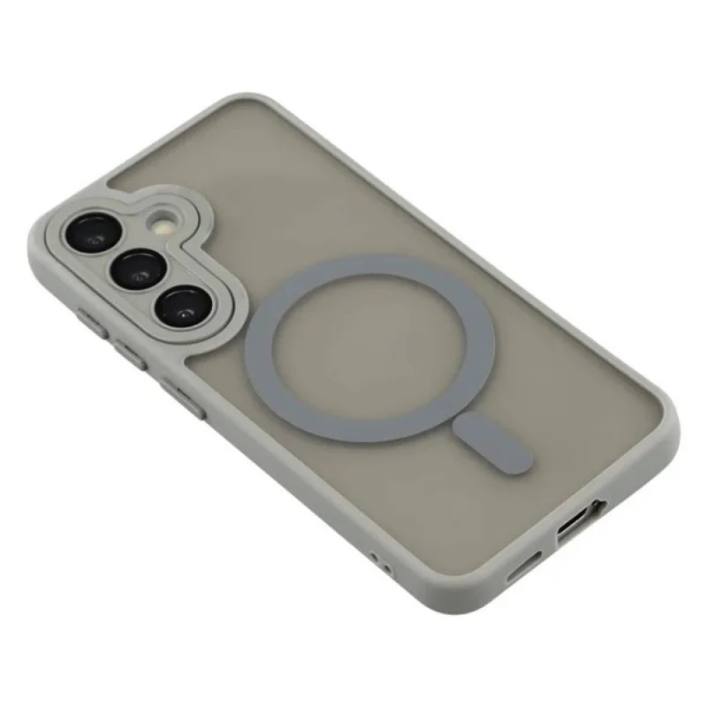 QB1 WLF kemény hátlapos tok MagSafe-vel a Samsung Galaxy S26 FE-hez – szürke