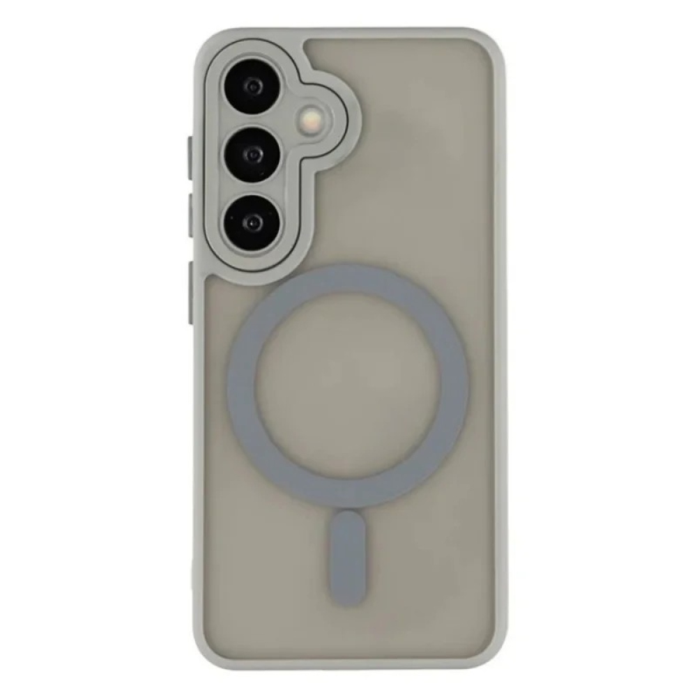 QB1 WLF kemény hátlapos tok MagSafe-vel a Samsung Galaxy S26 FE-hez – szürke