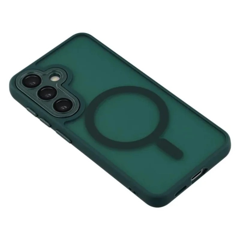 QB1 WLF kemény hátlapos tok MagSafe-vel a Samsung Galaxy S26 FE-hez – zöld