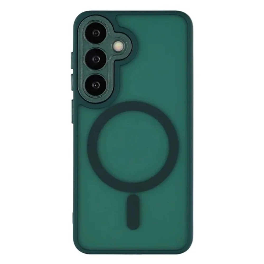 QB1 WLF kemény hátlapos tok MagSafe-vel a Samsung Galaxy S26 FE-hez – zöld