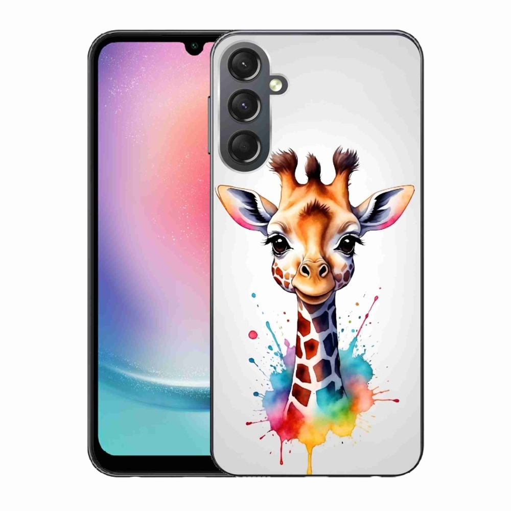 Zselés borítás mmCase Samsung Galaxy A24 - zsiráf 1